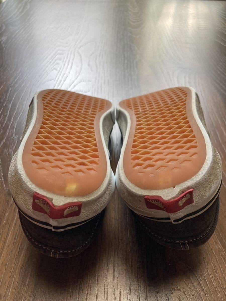 VANS スリッポン 黒 22cm 色褪せあり_画像9