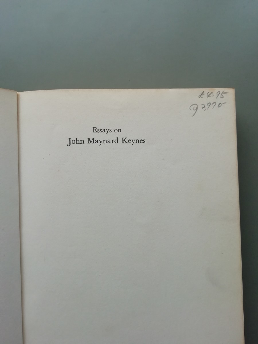 Essays on John Maynard Keynes _画像4