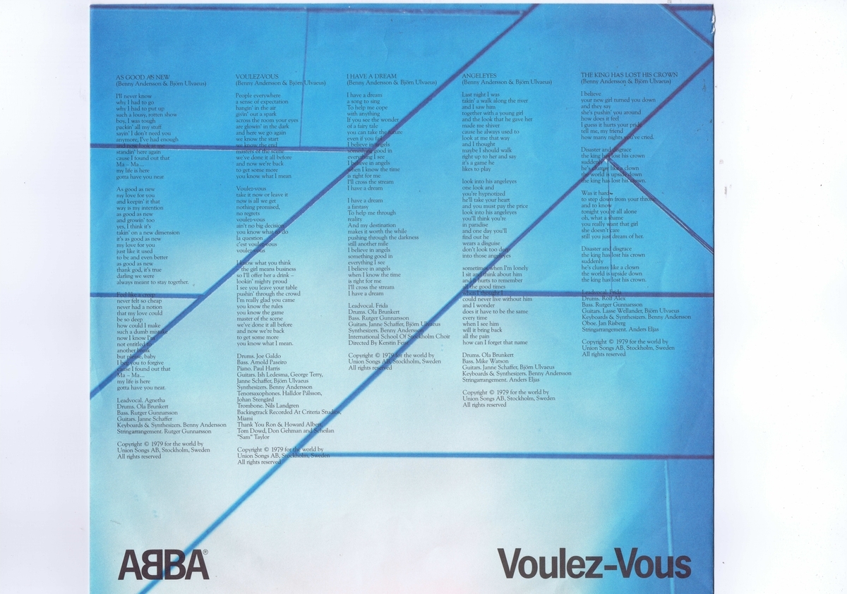 帯付 インサート付 国内盤 LP ABBA = ABBA / Voulez-Vous = ヴレー・ヴー / アバ オリジナルインナースリーブ付き DSP-5110_画像3