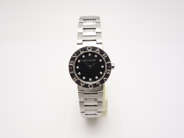 BVLGARI ブルガリ　B-Zero1 BB23SS　12Pダイヤ　SS QZ レディース　時計　中古　送料無料