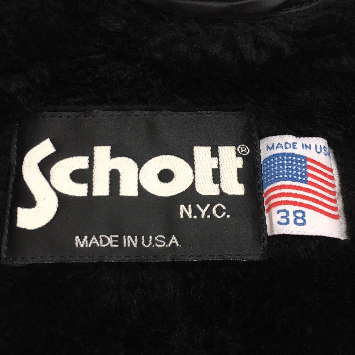USA製SCHOTTショット☆シングルライダース38☆本革レザーライダース