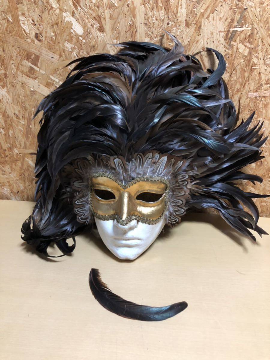 ヴィンテージ Venetian Mask ヴェネチアンマスク ベネチアンマスク ベニス マスク 壁掛け 壁掛け飾り オブジェ インテリア 