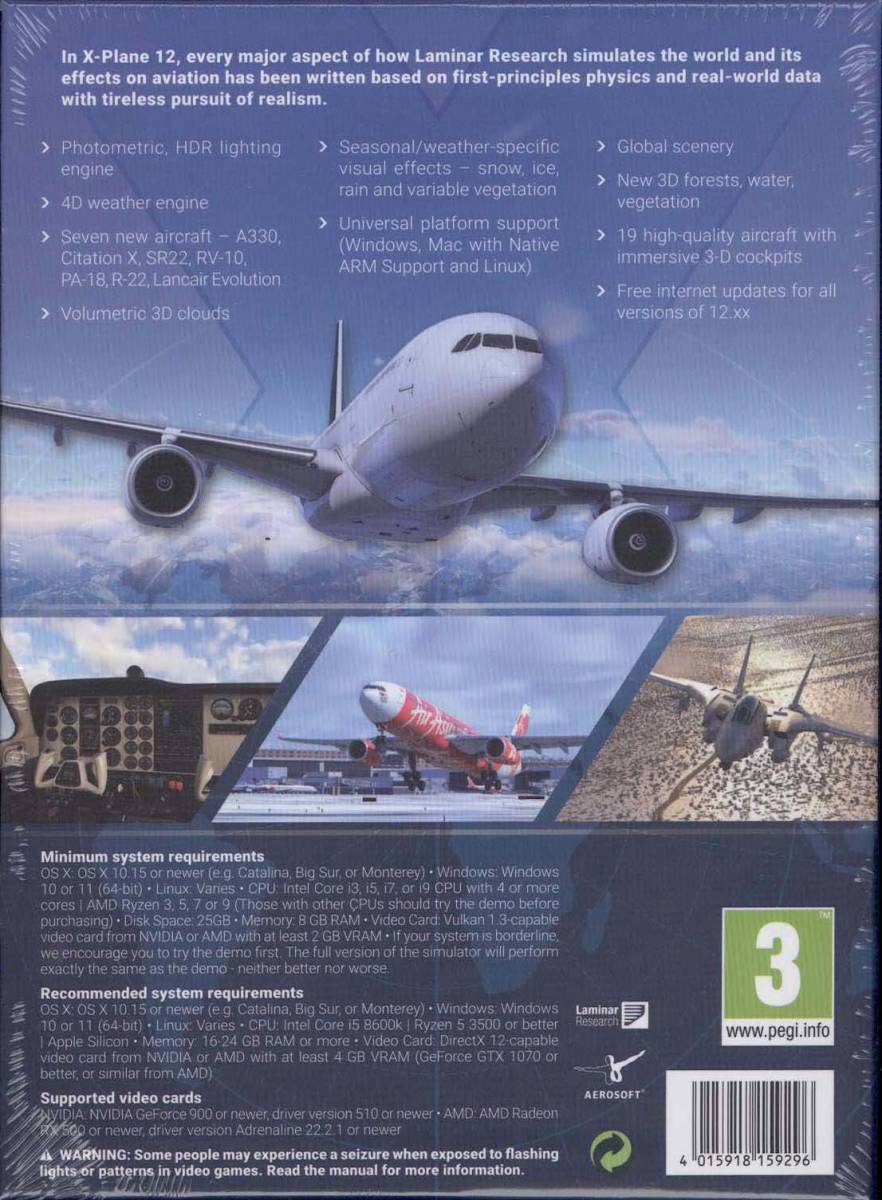 新品 送料無料 X-Plane 12 (輸入版) XPLANE12 XPLANE Xプレイン X プレイン