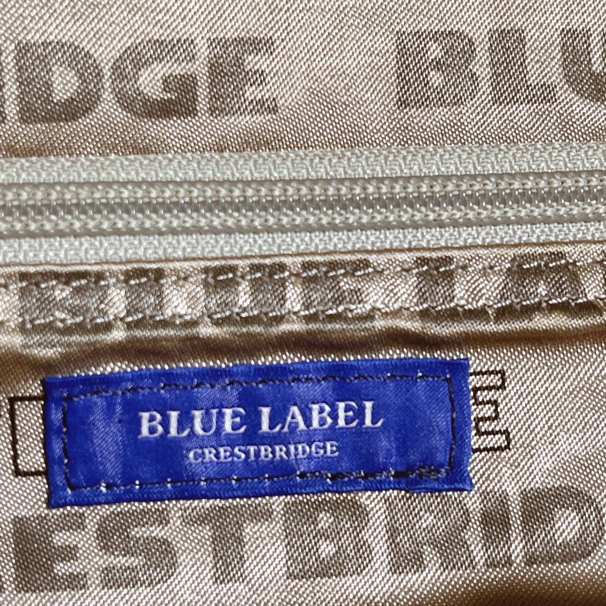 状態良 レア BLUE LABEL CRESTBRIDGE ブルーレーベルクレストブリッジ デニム リュック バックパック ロゴ 総柄 レディース  メンズ