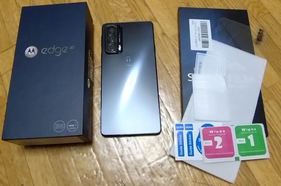 motorola edge 20 フロストオニキス 6GB/128GB ガラスフィルム付き 極美品