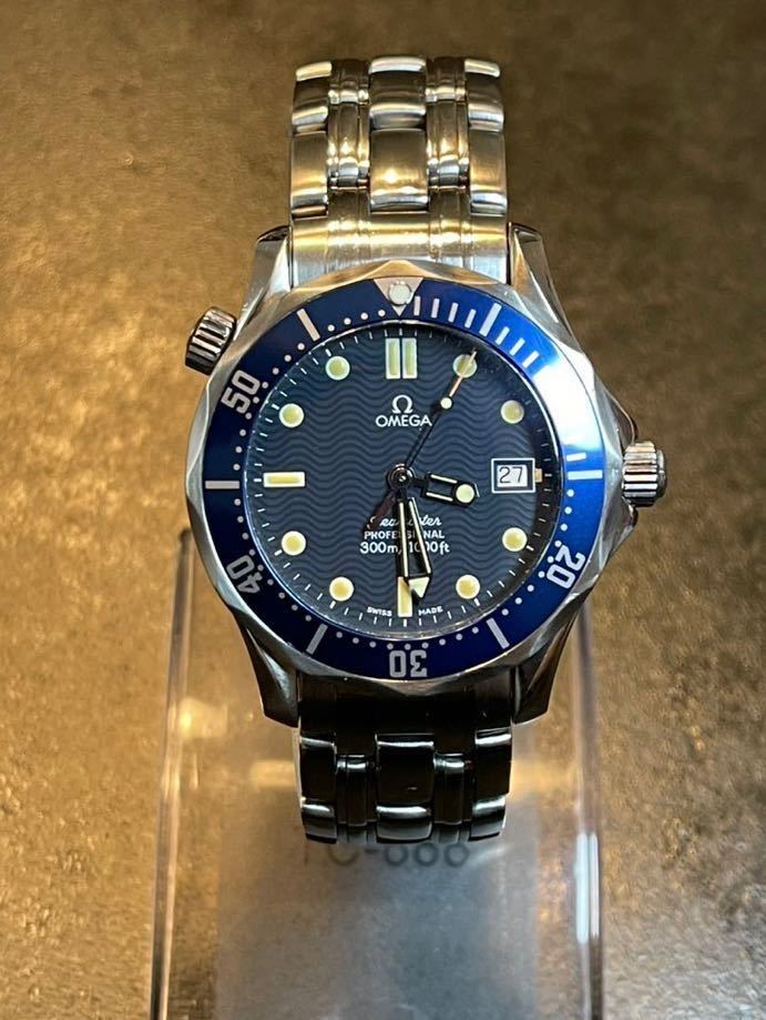 稼働品 OMEGA オメガ QZ 2561.80 Seamaster シーマスター300m