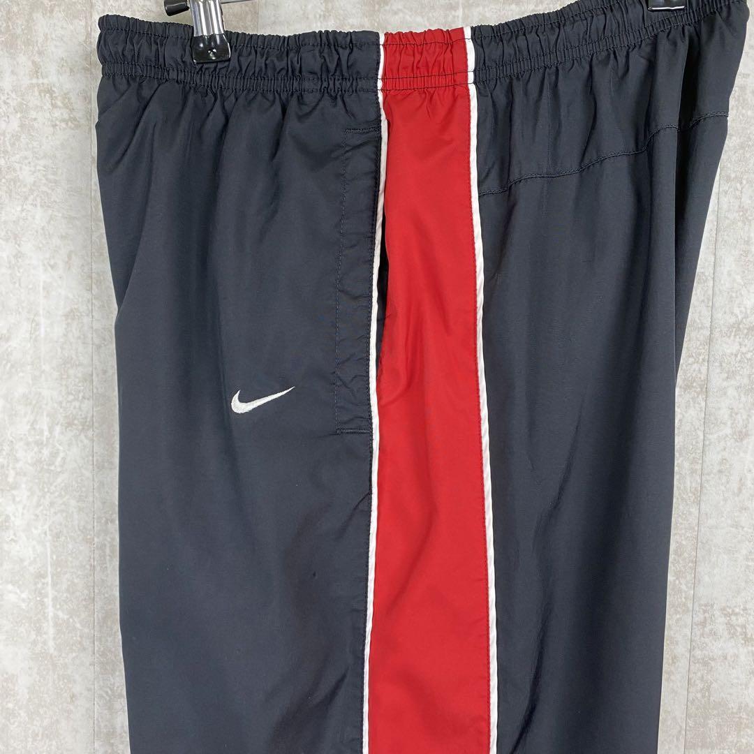 00s ナイキ ナイロン トラックパンツ サイドライン スウッシュ 00s ナイキ ナイロン トラックパンツ サイドライン スウッシュ