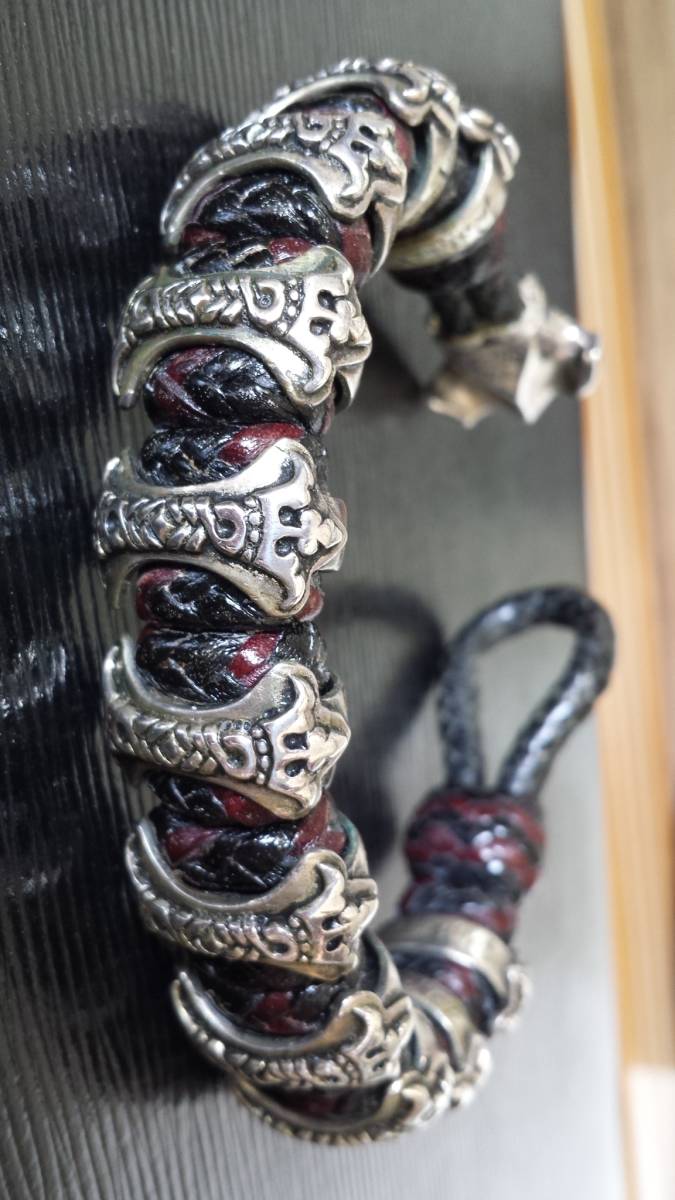 LEATHERS AND TREASURES Bracelet レザーブレスレット レザトレ