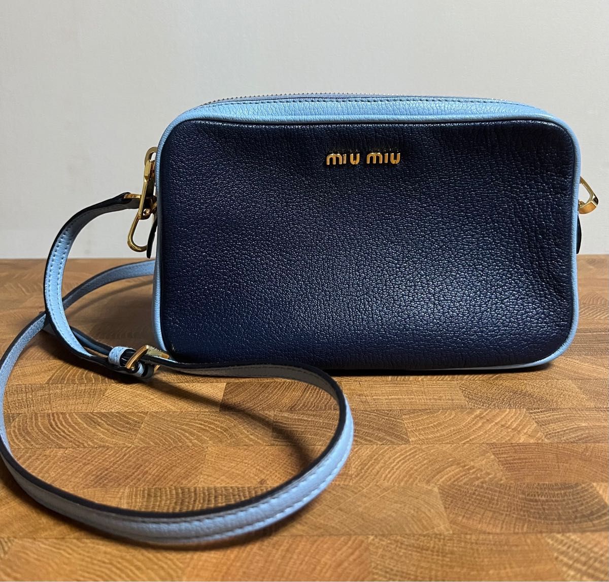miumiu ミュウミュウ バイカラー ポシェット | noonanwaste.com