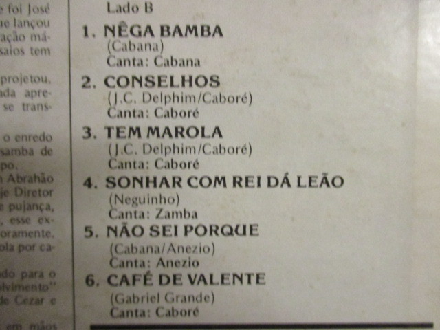 Escola De Samba Beija - Flor ： LP (( Brasil Brazil / サンバ Samba / リオのカーニバルで何回も優勝したエスコーラと云うことです。_画像4
