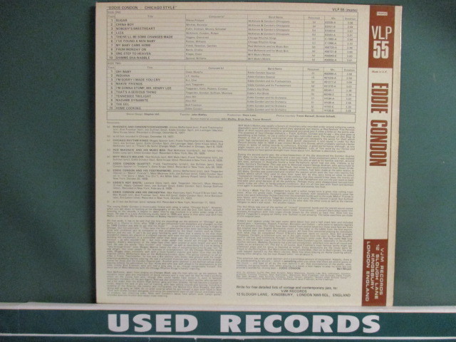 Eddie Condon ： Chicago Style LP (( Big Band / Swing Jazz / Dixieland / 落札5点で送料無料_画像2