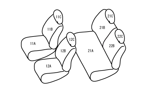  Bellezza seat cover wild stitch DX Jimny JB64W[2018/07~ 4 number of seats car ]S698 Bellezza