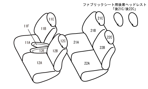 ベレッツァ シートカバー ナチュラル タントカスタム LA650S/LA660S[2019/07～2020/11 4人乗り車]D857 Bellezza