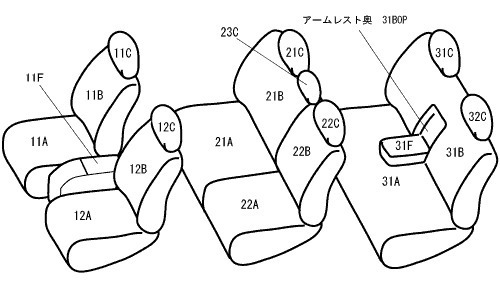 ベレッツァ シートカバー NEWプレミアム &スエード ハイエースワゴン 100系[1996/08～2004/08 8人乗り車]T223 Bellezza_画像8