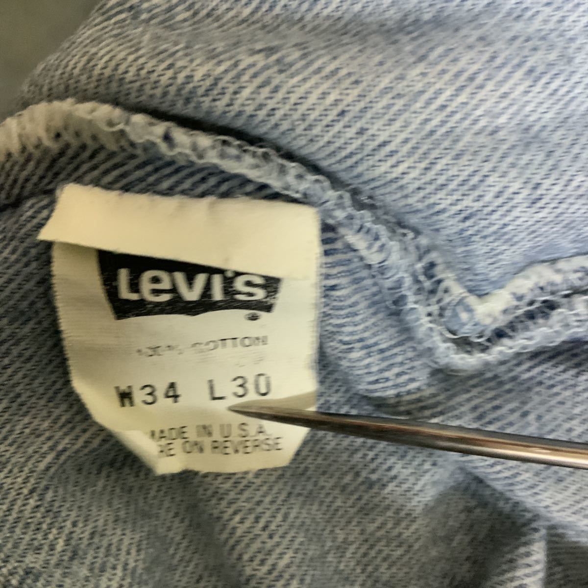 90s Levi’sリーバイス501デニムパンツジーンズジーパン34×30アメリカ製USA製93年製_画像5