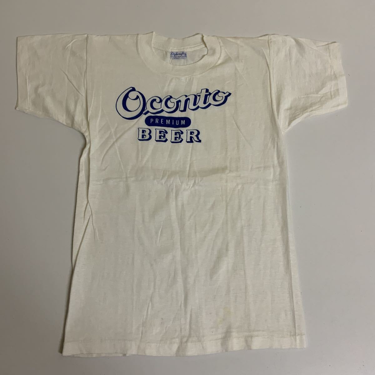 50s60sStylecraftスタイルクラフトビンテージTシャツOCONTO BEERデッド