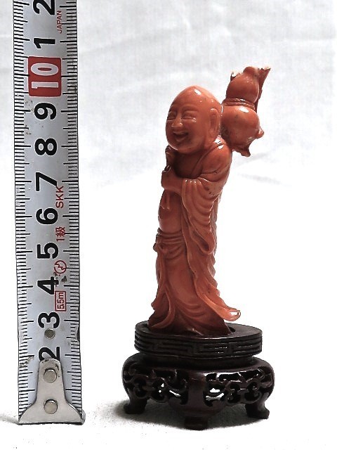 珊瑚置物 彫刻細工 布袋立像 サンゴ 飾り物 | www.hospitaldeyumbo.gov.co
