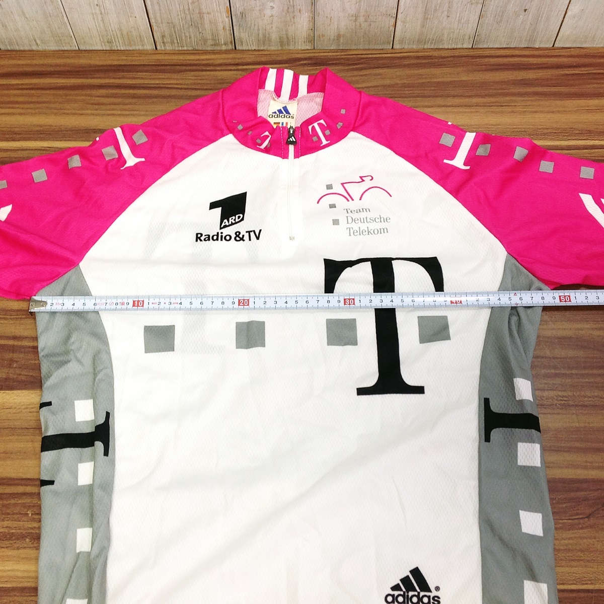 ●【MH-3745】中古美品 adidas アディダス サイクルウェア Team Deutsche Telekom ドイツテレコム チームジャージ 自転車の画像7