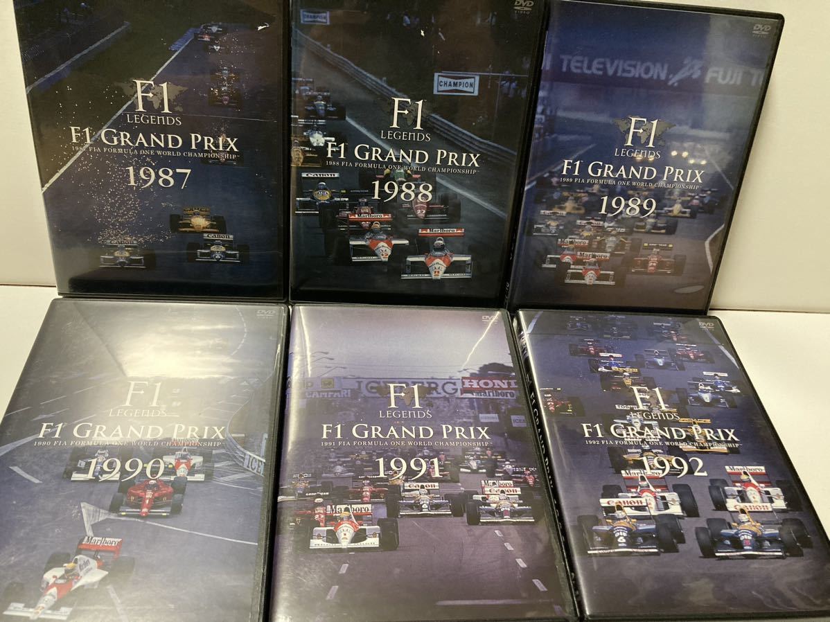 品】 F1 GRAND PRIX LEGENDS DVD 1987年 1988年 1989年 1990年 1991年