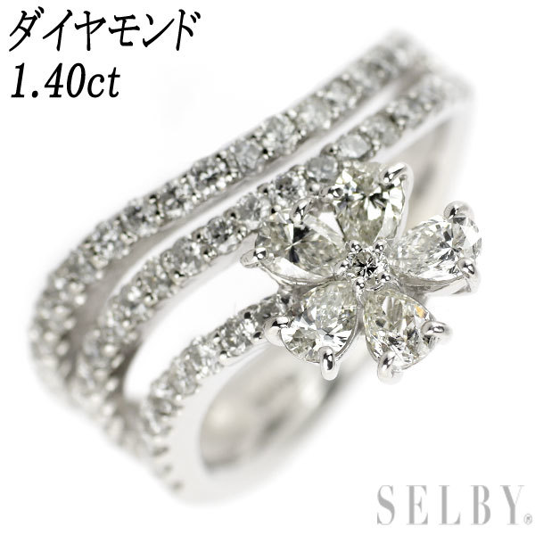 GSTV K18YG ダイヤモンド リング 1.40ct SELBY 送料サービス - 通販