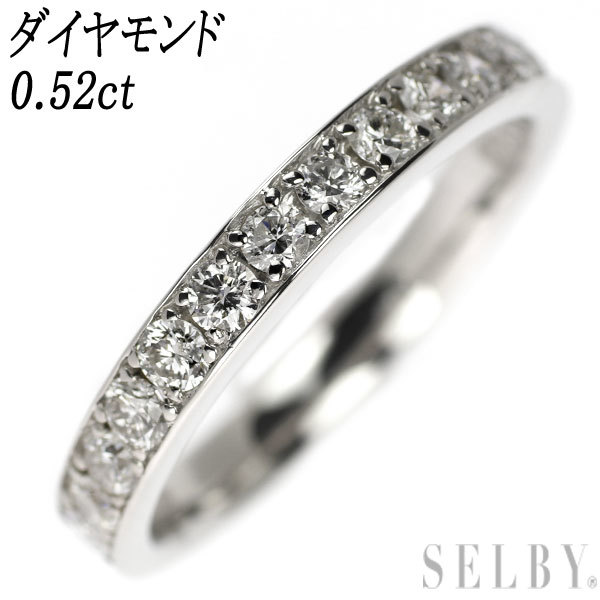 Pt900 ダイヤモンド 0.52ct リング ハーフエタニティ 出品5週目 SELBY