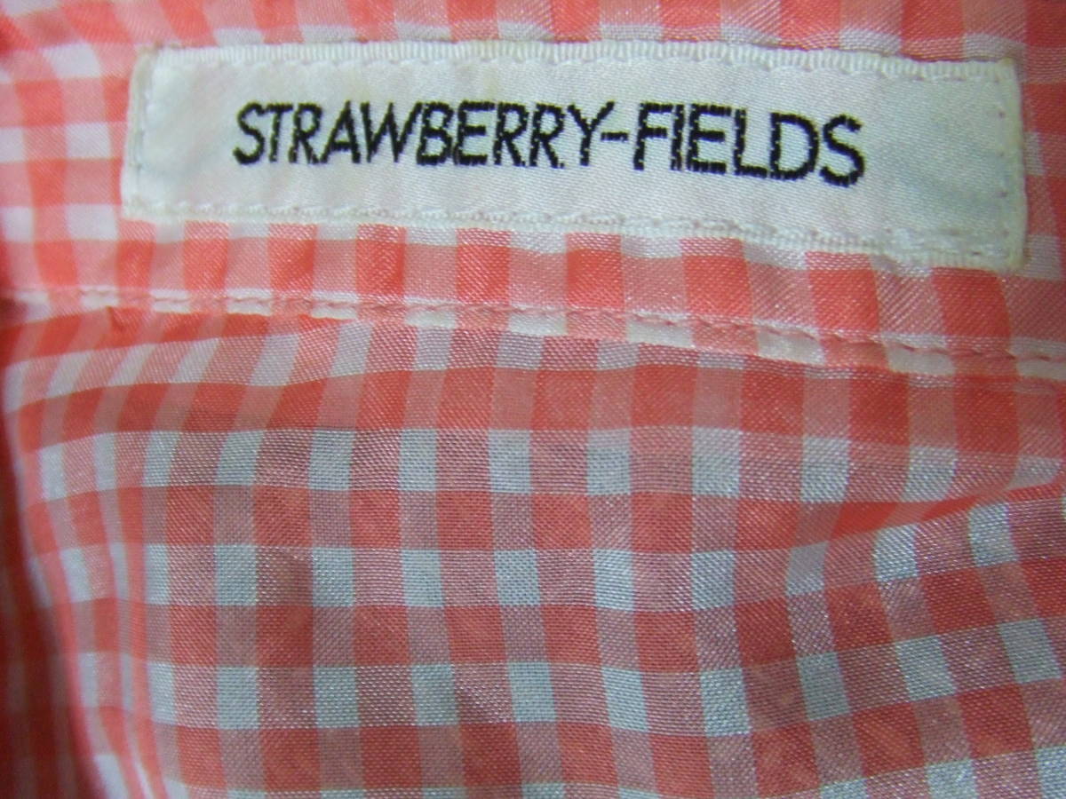 ★STRAWBERRY-FIELDS★ストロベリーフィールズ　ギンガムチェックブラウス　ピンク×白_画像4