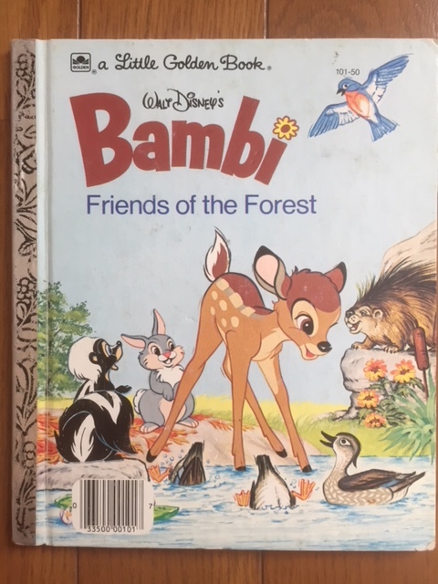  Disney английский язык книга с картинками * Walt Disney\'s Bambi Friends of the Forest * A Golden Book * New York (a Little Golden Book)