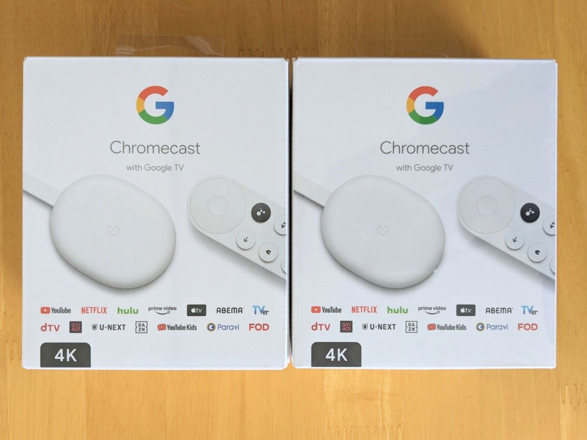 Chromecast with Google TV4Kモデル snow 2個セット｜PayPayフリマ