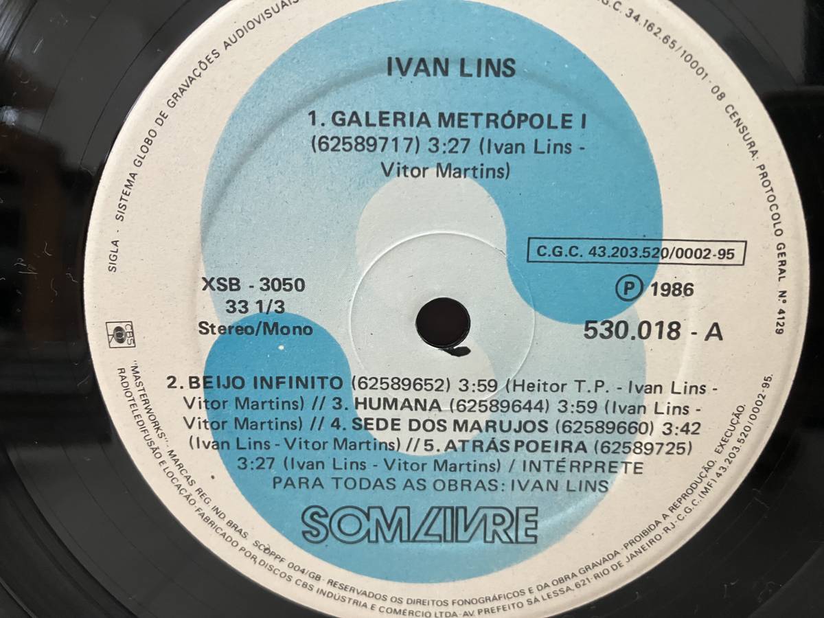 ブラジル盤 オリジナル Ivan Linsの画像4