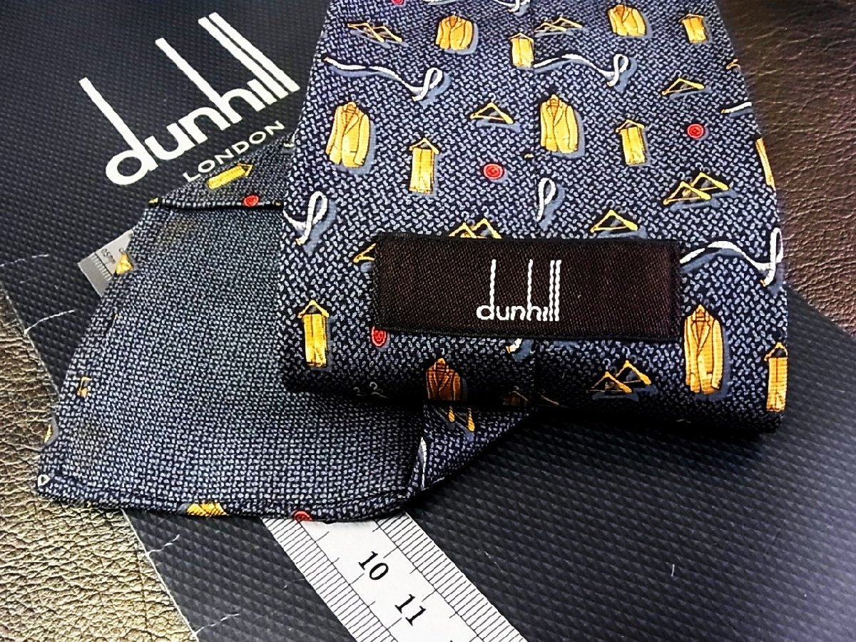 ★並品★4R01382【dunhill】ダンヒル「スーツ ハンガー 柄」ネクタイ_画像2