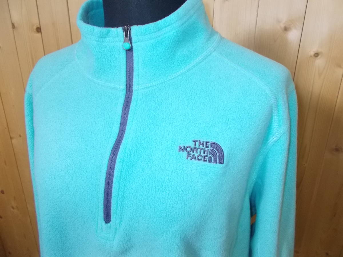 a339◆ノースフェイス ハーフジップフリース◆XL(小さめ) レディース 海外製正規品 海外モデル THE NORTH FACE フリースジャケット 5Eの画像2