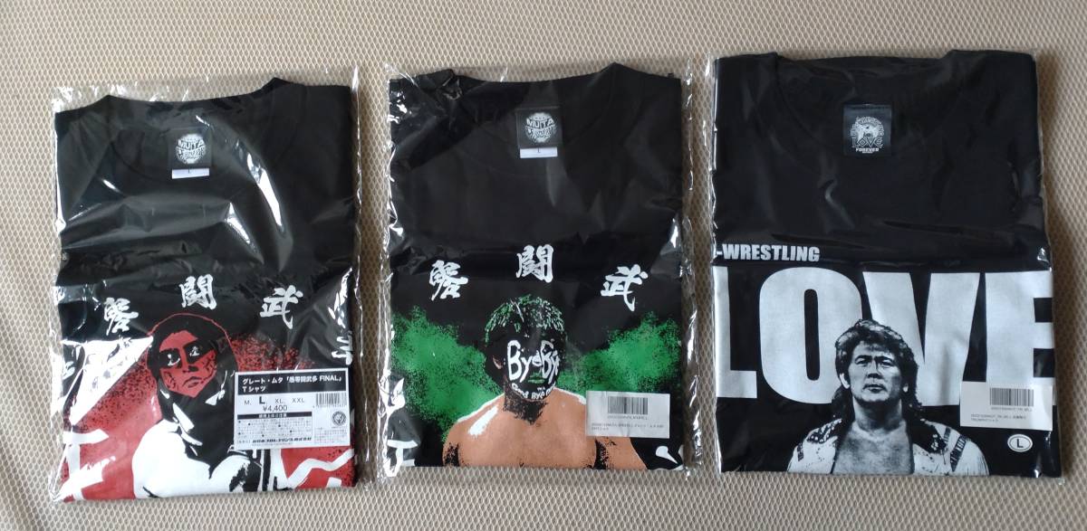 プロレス】武藤敬司＆グレート・ムタ引退記念Ｔシャツ ３枚セット Ｌサイズ  新日本プロレス・プロレスリングノア・全日本プロレス(格闘技、プロレス)｜売買されたオークション情報、ヤフオク! の商品情報をアーカイブ公開 