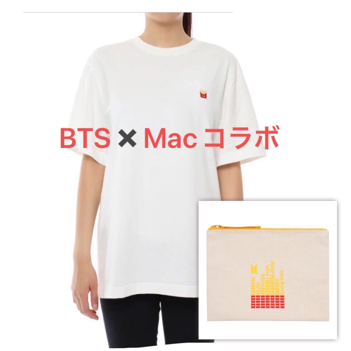 BTS マック コラボ Tシャツ ホワイト Mサイズ マクドナルド コラボ