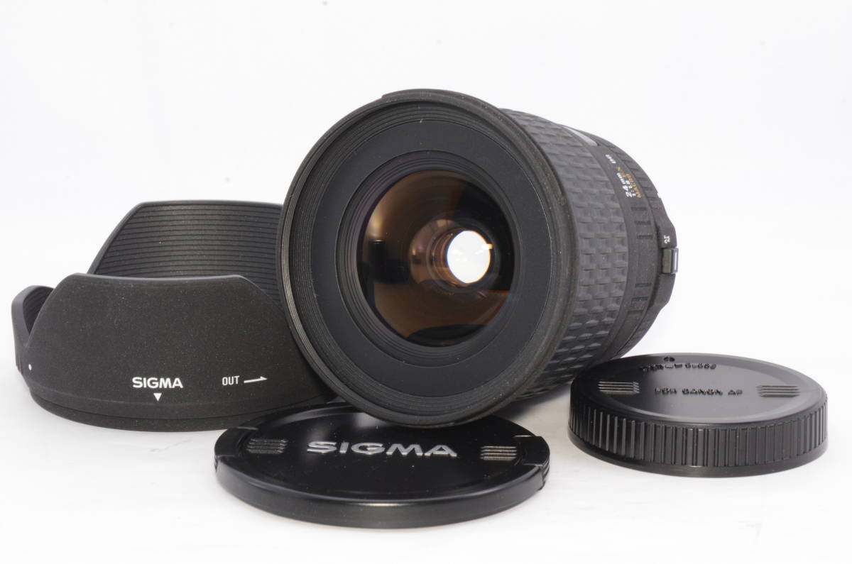 美品★SIGMA シグマ 24mm F1.8 EX DG ASPHERICAL MACRO キヤノン Canon用 フルサイズ対応 単焦点広角レンズ ＃05209_画像1