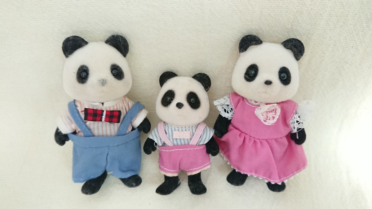  иностранная версия * Panda Family *.. san *.. san * мужчина * Sylvanian Families 