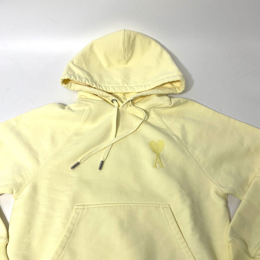 ami paris アミパリ AMI DE COEUR パーカー イエロー XS | noonanwaste.com