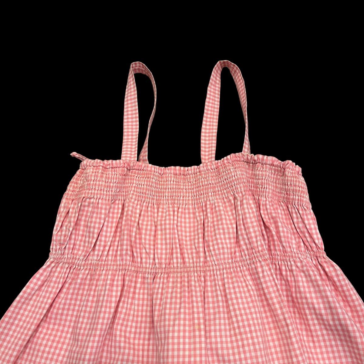  Vintage 50*s материнство выставить серебристый жевательная резинка проверка розовый 50 годы fif чай z контри-рок б/у одежда vintage