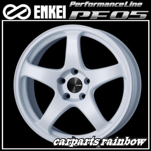 ★送料無料★ENKEI/エンケイ PerformanceLine パフォーマンスライン PF05 15×5.0J/5J 4/100 +45★White/ホワイト★2本価格★