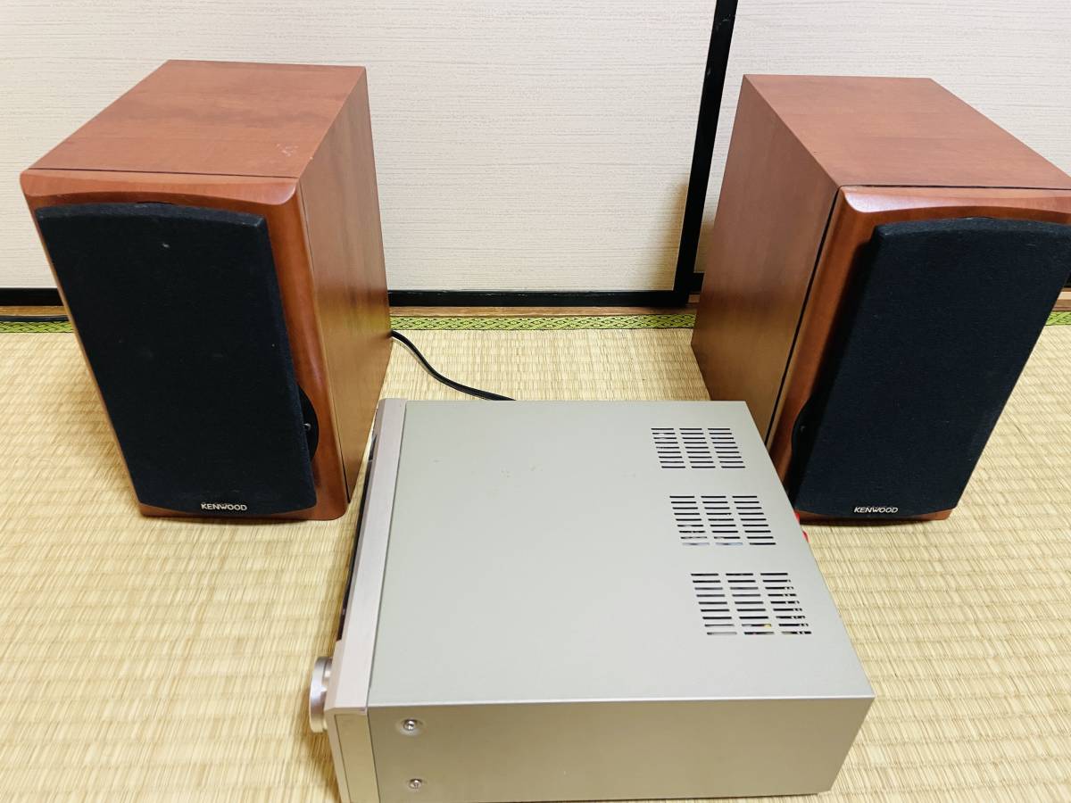 動作品☆JVCケンウッド Compact Hi-Fi System K-735 KENWOOD アンプ