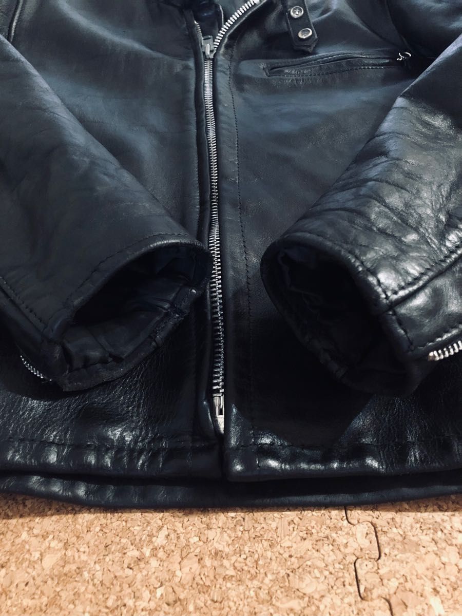 ショットSchott 641 立襟シングルライダースジャケット 36インチ