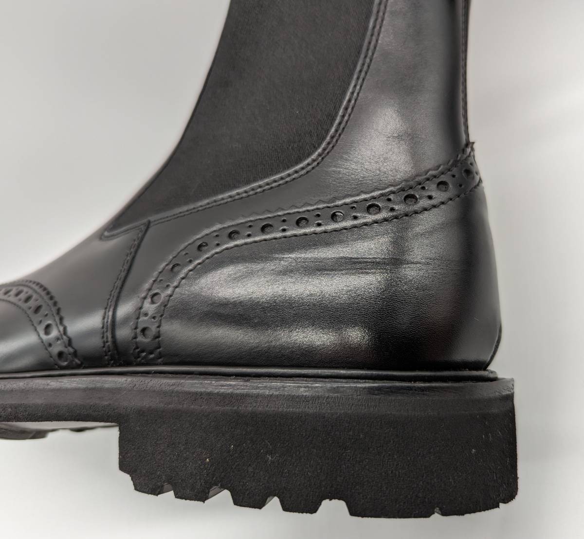 【極美】トリッカーズ サイドゴアブーツ M8234 サイズ7.5fit5【送料無料】Tricker's フルブローグ ウィングチップ サイドエラ_画像10