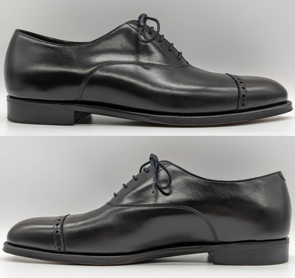 【極美】ダンヒル別注 ガジアーノ＆ガーリング パンチキャップ サイズ8【送料無料】GAZIANO&GIRLING Alfred Dunhill OXFORD キャップトゥ_画像4