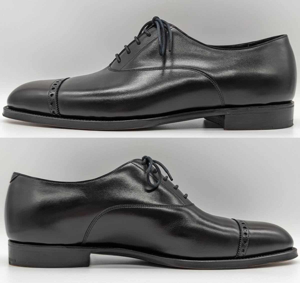 【極美】ダンヒル別注 ガジアーノ＆ガーリング パンチキャップ サイズ8【送料無料】GAZIANO&GIRLING Alfred Dunhill OXFORD キャップトゥ_画像5