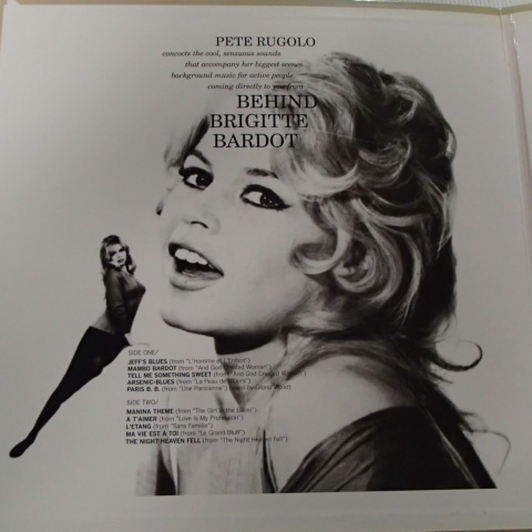 PETE RUGOLO　/　BEHIND　BRIGITTE　BARDOT　「LP　TIMEレコード輸入盤」_画像3