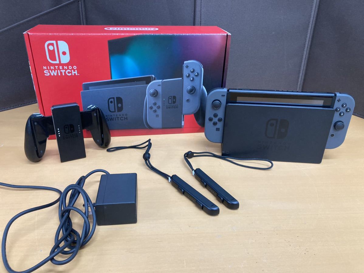 華麗 動作確認済 任天堂 グレー JOY-CON 新型 本体 Switch Nintendo