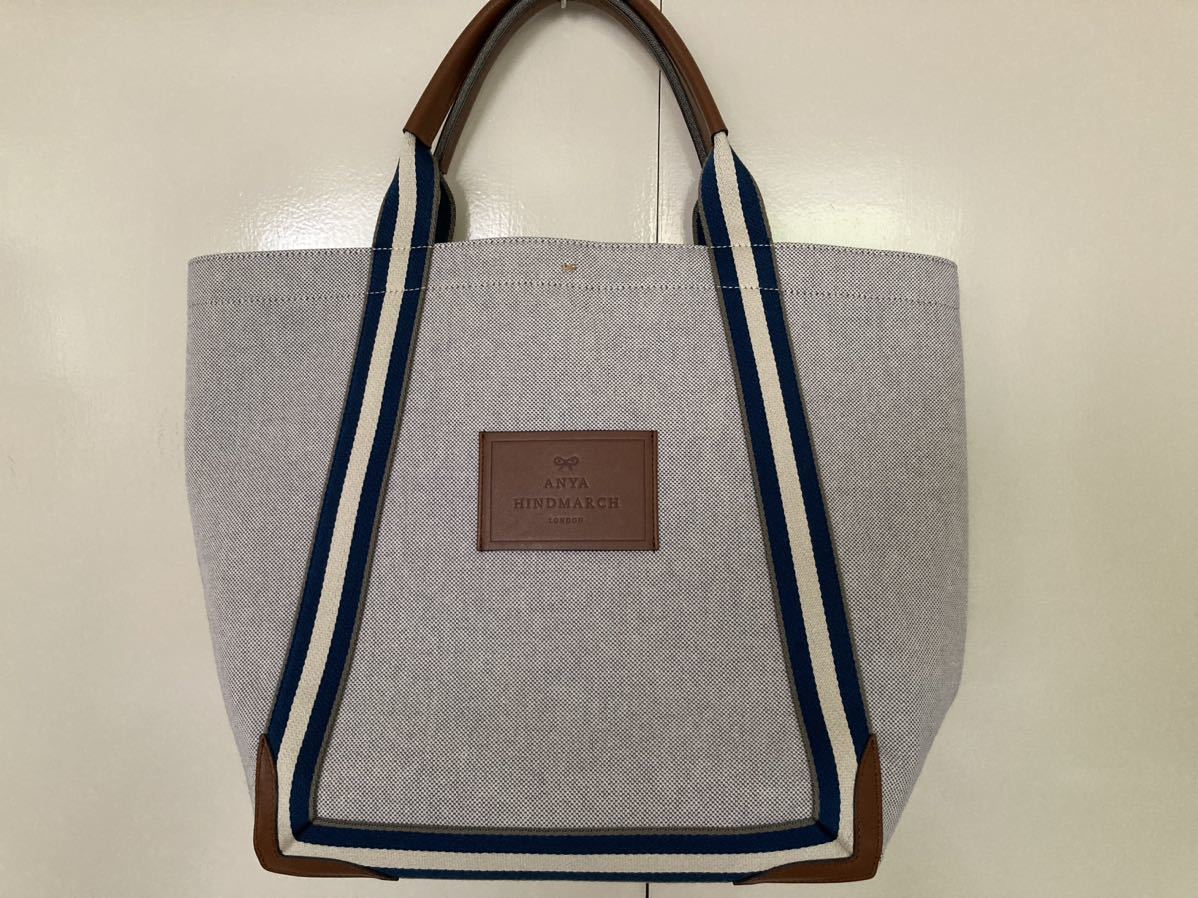 美品 アニヤハインドマーチ Pont Tote キャンバス トートバッグ