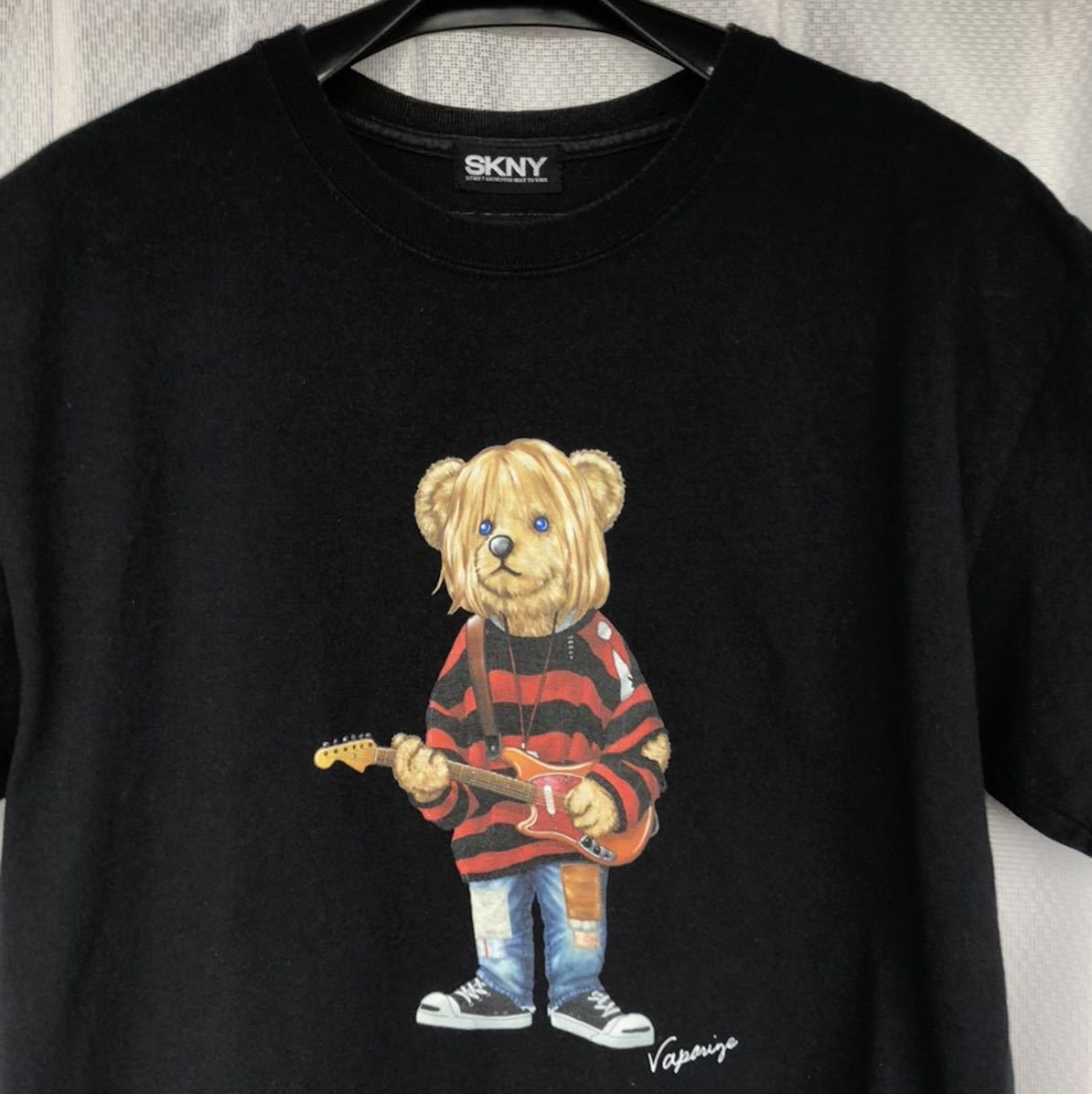 グランジ★VAPORIZE BEAR Print Tシャツ★カート・コバーン ベア NIRVANA ジェームス・イハ KURT COBAIN ニルヴァーナ Pumpkins ロックT_画像4