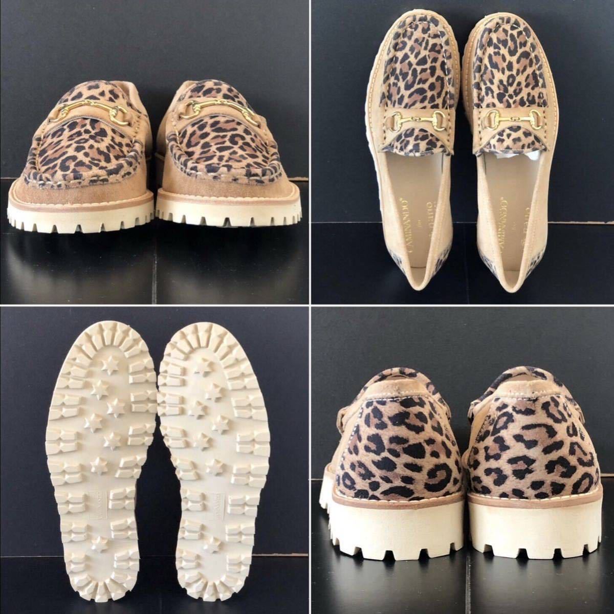 完売 nano universe別注レオパード★CAMINANDO MONTAGNA BIT COMBI LOAFERS LEOPARD 新品US8★ビットローファー カミナンド ナノユニバース_画像8