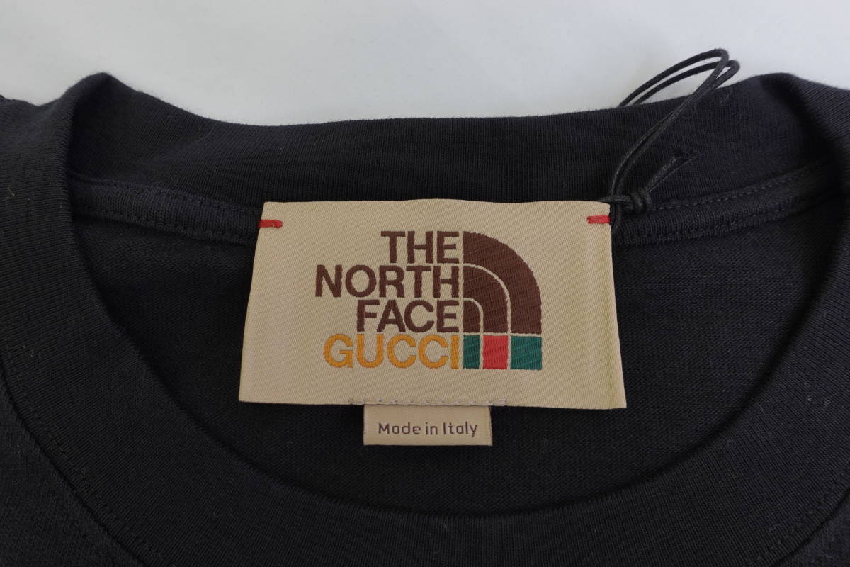 5033　GUCCI × THE NORTH FACE 　グッチ　ノースフェイス　コラボ　Tシャツ　黒　S_画像3