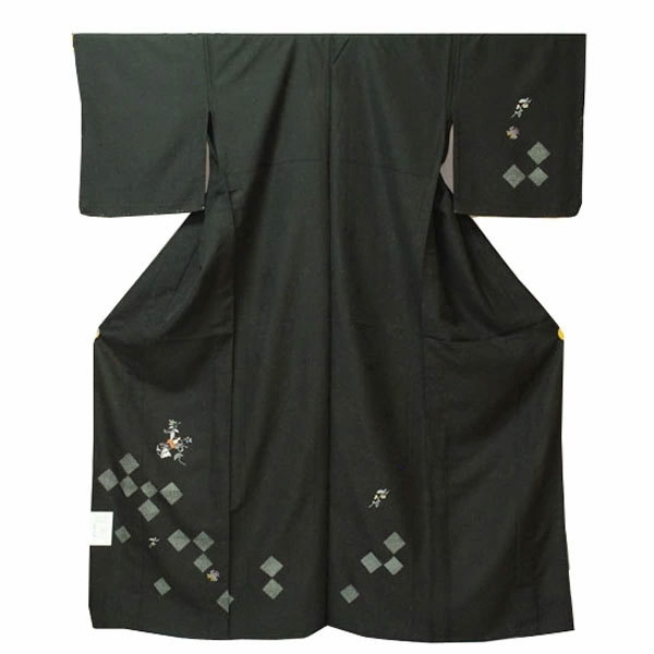 メーカー再生品】 □着物の越田□裄67身丈162.5 正絹 タグ有□き12R01